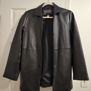 Banana Republic Black Leather Jacket